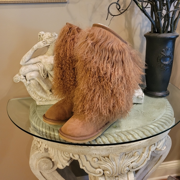 Australia Luxe Collective Huns Boot Mongolian Sheep Hair Sheep in Size 8. #399 - Picture 3 of 17